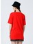 V Yaka Düz Kırmızı Kadın T-Shirt TALITA 3