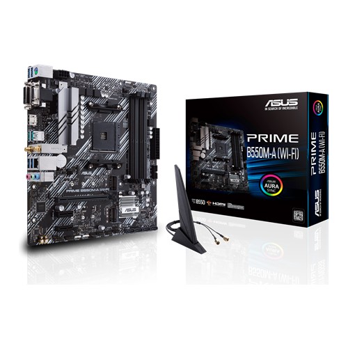 Asus Prıme Wıfı Iı Amd B550 Am4 DDR4 4866 Hdmı Dvı Vga Çift M2 Usb3.2 Ax Wifi + Bt Argb Matx (Prıme Wıfı Iı) Anakart