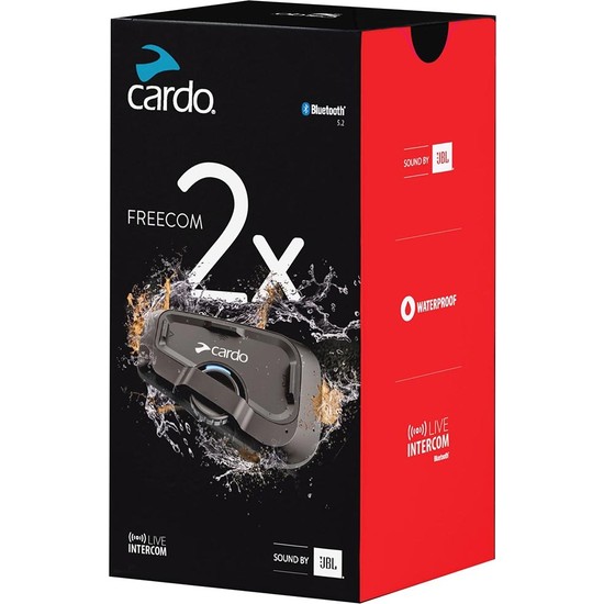 Cardo Freecom 2X Bluetooth Ve intercom (Tekli Paket)