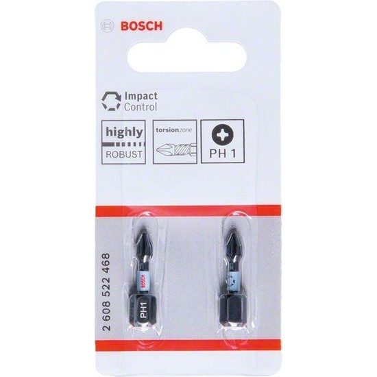 Bosch Impact Bits Uç PH1X25 mm 2'li 2608522468 Fiyatı