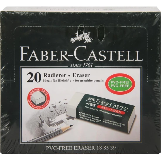 Faber-Castell Beyaz Silgi 20'li (KOD:188520)