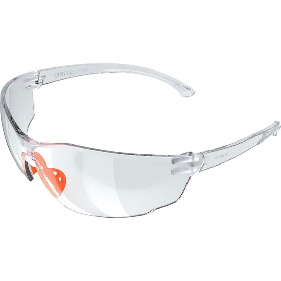 Baymax Iş Güvenlik Gözlüğü Koruyucu Silikonlu Çapak Gözlük S1100 Şeffaf