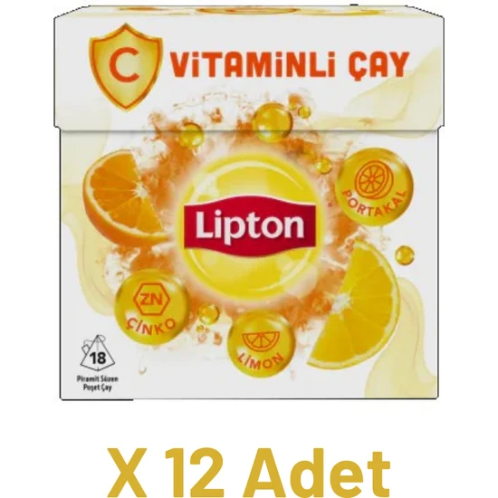 Lipton C Vitaminli Çay 18'li x 12