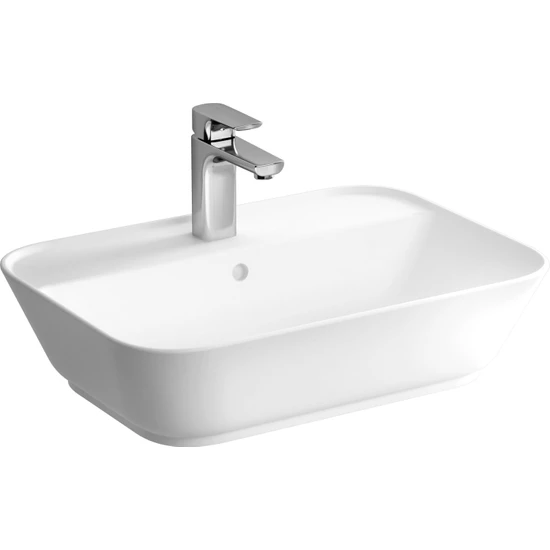 VitrA Geo 7426B003-0041 Dikdörtgen Çanak Lavabo, 60 cm, Beyaz