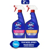 Abc Yeni Nesil Sprey Banyo&mutfak 750 ml x 2 - Bahar Tutkusu&limon