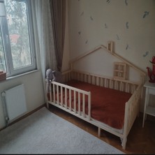 Masal Montessori Bebek ve Çocuk Karyolası 90x190 Yatak Uyumlu