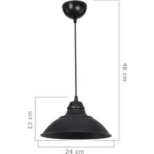 Modelight Doha Metal Sarkıt Siyah