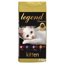 Legend Gold Kitten Düşük Tahıllı Tavuklu ve Somonlu Yavru Kedi Maması 15 kg (Gdo Içermez) Taurin Destekli