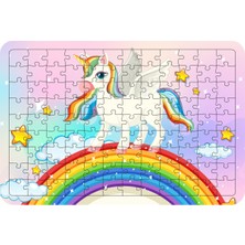 Güven Serigrafi Unicorn Model3 108 Parça Ahşap Çocuk Puzzle Yapboz