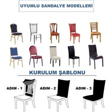 Heytgah Sandalye Kılıfı (1 adet) Likralı Yıkanabilir Esnek Lastikli Bambu Nano Kumaş Likralı Yıkanabilir Tekli sandalye örtüsü . Pitikare yeşil 1 adet   Esnek Lastikli Sandalye Örtü  renk yeşil