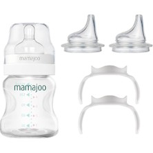 Mamajoo Silver Biberon 150 ml & Eğitici Bardak Kulbu & Yedek Ikili Bardak Ucu