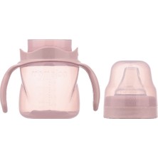 Mamajoo Kulplu Eğitici Bardak 160 ml & Yedek Ikili Bardak Ucu / Powder Pink