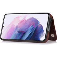 Lnobern Samsung Galaxy S22+ S22 Plus ile Uyumlu Çoklu Kart Yuvası Arkadan Çevirmeli Koruyucu Kickstand Kılıf (Yurt Dışından)