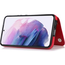 Lnobern Samsung Galaxy S22+ S22 Plus ile Uyumlu Çoklu Kart Yuvası Arkadan Çevirmeli Koruyucu Kickstand Kılıf (Yurt Dışından)