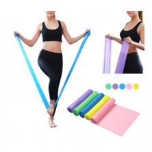 Hilal Shops Sarı Pilates Lastiği Kolay Direnç Pilates 120 Cm*15 Cm*0.25 mm