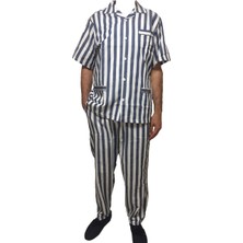 Kocabey 4007 Gaffur Erkek Kısa Kol Çizgili Pijama Takım