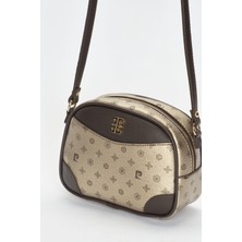 Pierre Cardin Altın Monogram Kadın Çapraz Çanta 05PO22Y1534-MN A