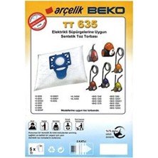 Dogant Arçelik Süpürge TT635, S 6200 - S 6300 - S 6355 Toz Torbası 20 Ad