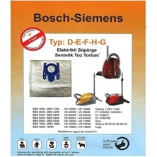 Dogant Siemens VZ41AFG Elektrikli Süpürge Toz Torbası 5 Adet