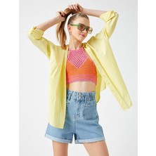 Koton Yüksek Bel Kot Şort