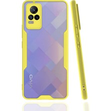 ZORE Vivo V21E Kılıf Zore Parfe Kenarları Pastel Renk Silikon Kılıf