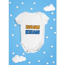 Tuğba Baby Unisex Zulum Kızan Basklı Bebek Beyaz Zıbın