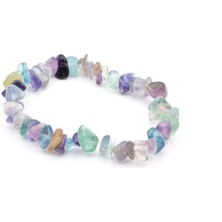 Murty99 Hakiki Doğal Kırık Taş Florit Taşı Bileklik 1.kalite