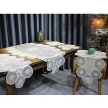 Çeyiz Diyarı Güneş Kadife 5 Parça Salon Takımı Cappucino