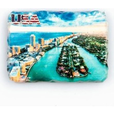 Dünyadan Hediyeler Abd Miami Temalı Kırık Magnet