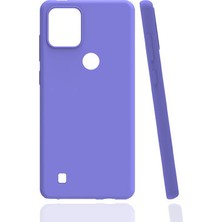 Aksefizz Realme C21Y Kılıf Mat Renk Soft Lüks Silikon Kapak
