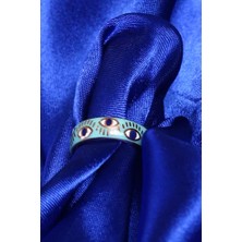 Hestia Silver Göz Desenli 925 Ayar Gümüş Yüzük