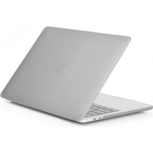 MobaxAksesuar Apple MacBook Air 13.3" M1 A2337 2021 Kılıf Mat Ön Arka Kapak Renksiz