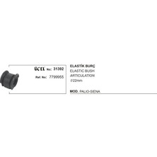 Üçel Elastik Burç 31392 Palıo Sıena 22MM 46470776