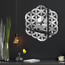 Makta W'clock Geometrik Ayna Duvar Saati