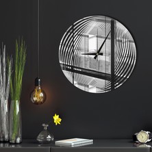 Makta W'clock Geometrik Ayna Duvar Saati