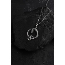 Takılingo 925 Ayar Gümüş Yılan Kolye