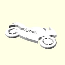 Aldım Geldi Ayhan Kişiye Özel Üretim Zincirsiz Motosiklet Anahtarlık Sevgiliye Eşe Hediyelik Organik Plastikten