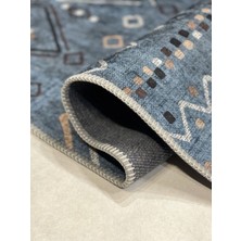 İpekhane Iskandinav Kilim Desenli Halı, Dokuma Taban Dekoratif Şönil Halı