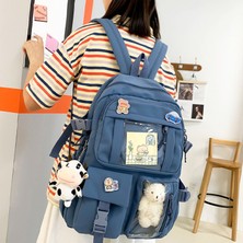 Shopfocus Ortaokul Öğrencileri Bookbag Sevimli Omuz Çantası Kolye (Yurt Dışından)