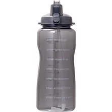 Shopfocus 64OZ / 2l Yarım Galon Motive Edici Su Şişesi, Zaman (Yurt Dışından)