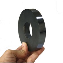 Mıknatıs AVM 80x40x15 mm Büyük Ferrit Halka Seramik Siyah Delikli Mıknatıs