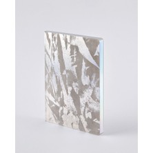 Nuuna Gri Noktalı Defter Crystal ( Metalik Hologram Baskı - 176 gr Noktalı Sayfa)