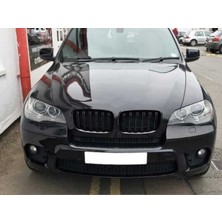 Bavyera Bmw X5-X6 E70 (2008-2014) M Böbrek (Çift Çizgi Panjur) Piano Black