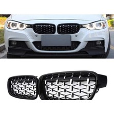 Bavyera Bmw 3 Serısı F30 2012-2018 Böbrek Dıamond Panjur Pıano Black