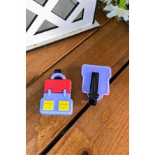 Şubu Tasarım 2'li Figürlü Pens Toka Mor SBT492