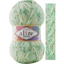 Alize Verona El Örgü Ipi Renk KODU:7704-YEŞIL