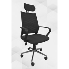 Obc Ofis Büro Concept Atlas Fileli Krom Yönetici Ofis Büro Bilgisayar Çalışma Koltuğu - Sandalyesi