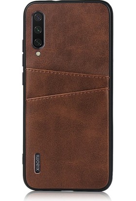 Dacare Pu Deri Pc Xiaomi Mi CC9E / Mı A3 Için Telefon Kılıfı - Koyu Kahverengi (Yurt Dışından)
