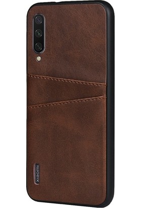 Dacare Pu Deri Pc Xiaomi Mi CC9E / Mı A3 Için Telefon Kılıfı - Koyu Kahverengi (Yurt Dışından)