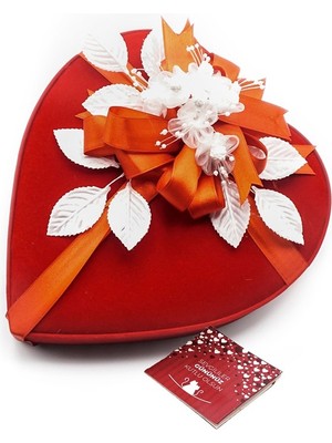 Nin Chocolate Sevgililer Günü Çikolatası Kadife Kalp Kutu